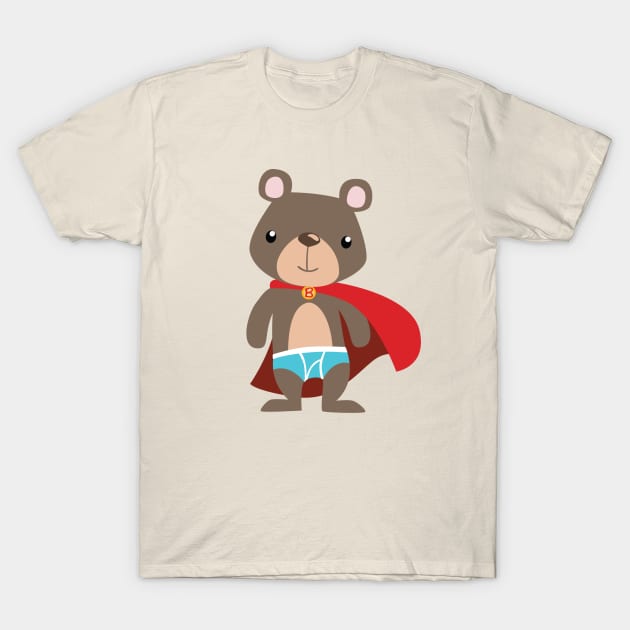 Underbear, the Caped Hero We Deserve T-Shirt by cartoonowl